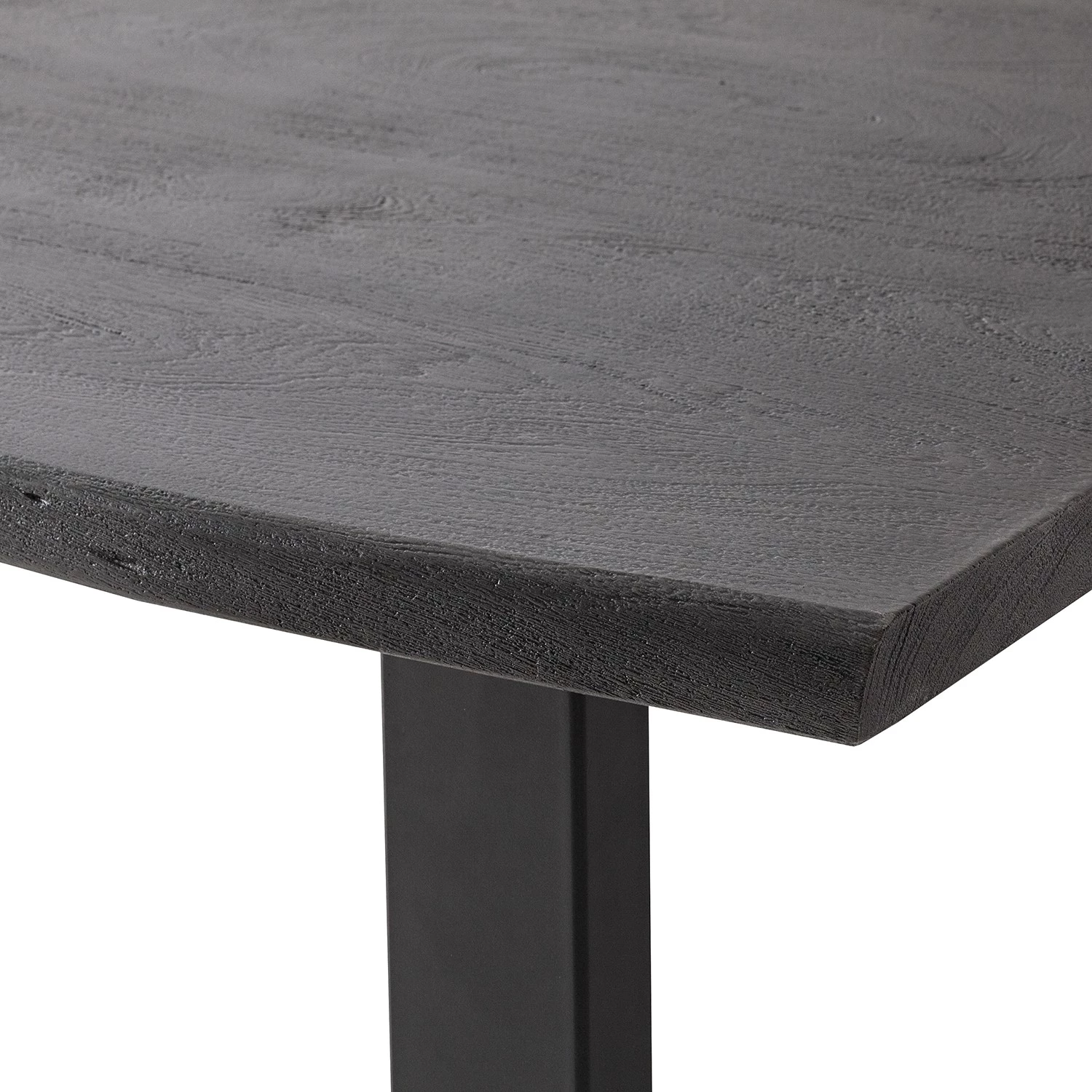 Ars Natura Table Kapra - Acacia Gris - 180 x 90 cm - Noir - Forme en U - Épaisseur plateau : 2.5 cm 7 Ars Natura Table Kapra - Acacia Gris - 180 x 90 cm - Noir - Forme en U - Épaisseur plateau : 2.5 cm – Image 7