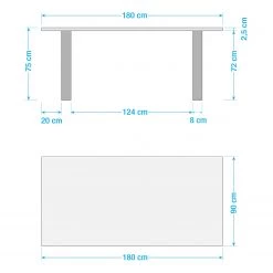 Ars Natura Table Kapra - Acacia Gris - 180 x 90 cm - Noir - Forme en U - Épaisseur plateau : 2.5 cm 35 Ars Natura Table Kapra - Acacia Gris - 180 x 90 cm - Noir - Forme en U - Épaisseur plateau : 2.5 cm -ÉcoMaison Soldes 1000227930 210120 13575000093 SKETCH DETAILS P000000001000227930 sketch
