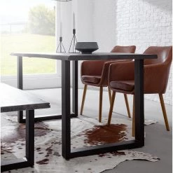 Ars Natura Table Kapra - Acacia Gris - 180 x 90 cm - Noir - Forme en U - Épaisseur plateau : 2.5 cm 29 Ars Natura Table Kapra - Acacia Gris - 180 x 90 cm - Noir - Forme en U - Épaisseur plateau : 2.5 cm -ÉcoMaison Soldes 1000227930 210208 10041800011 MOOD DETAILS P000000001000227930 mood