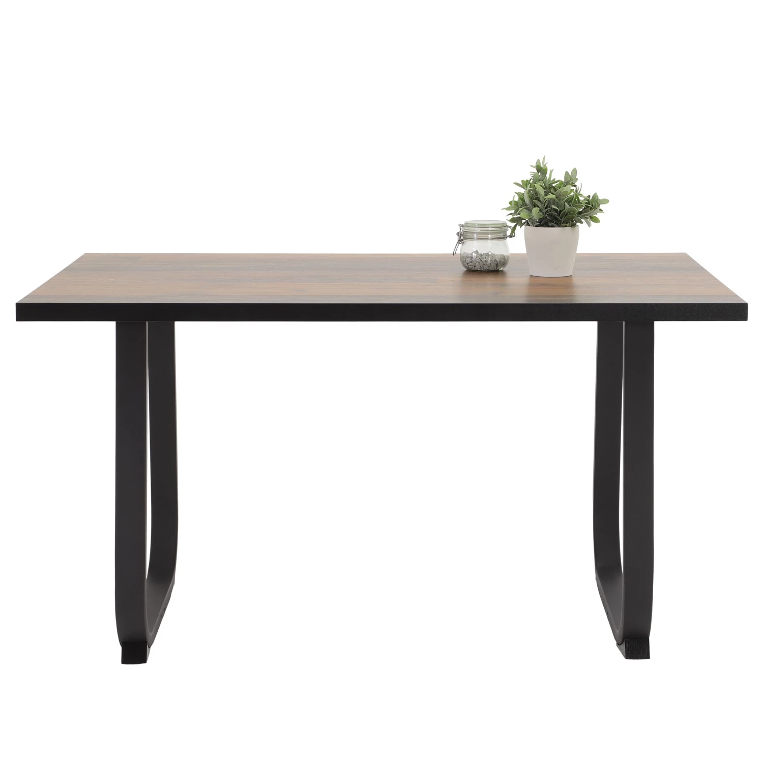 Loftscape Table Cessy - Imitation bois recyclé / Anthracite 2 Loftscape Table Cessy - Imitation bois recyclé / Anthracite – Image 2