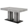 Loftscape Table Drace (extensible) - Imitation béton / Anthracite