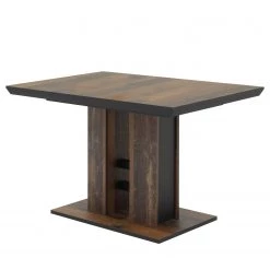 Loftscape Table Gidy (extensible) - Imitation vieux bois / Noir