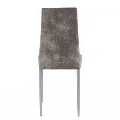 Loftscape Chaises capitonnées Orelle II (lot de 2) - Microfibre / Fer - Gris -ÉcoMaison Soldes 1000229577 201104 14074600027 DETAILS P000000001000229577