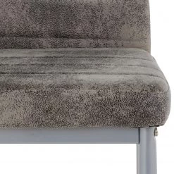 Loftscape Chaises capitonnées Orelle II (lot de 2) - Microfibre / Fer - Gris -ÉcoMaison Soldes 1000229577 201104 14074700028 DETAILS P000000001000229577