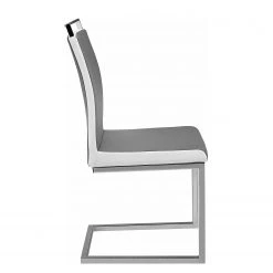 Loftscape Chaises cantilever Ibos (lot de 2) - Imitation cuir - Chrome - Gris 7 Loftscape Chaises cantilever Ibos (lot de 2) - Imitation cuir - Chrome - Gris -ÉcoMaison Soldes 1000229583 201104 14080900056 DETAILS P000000001000229583