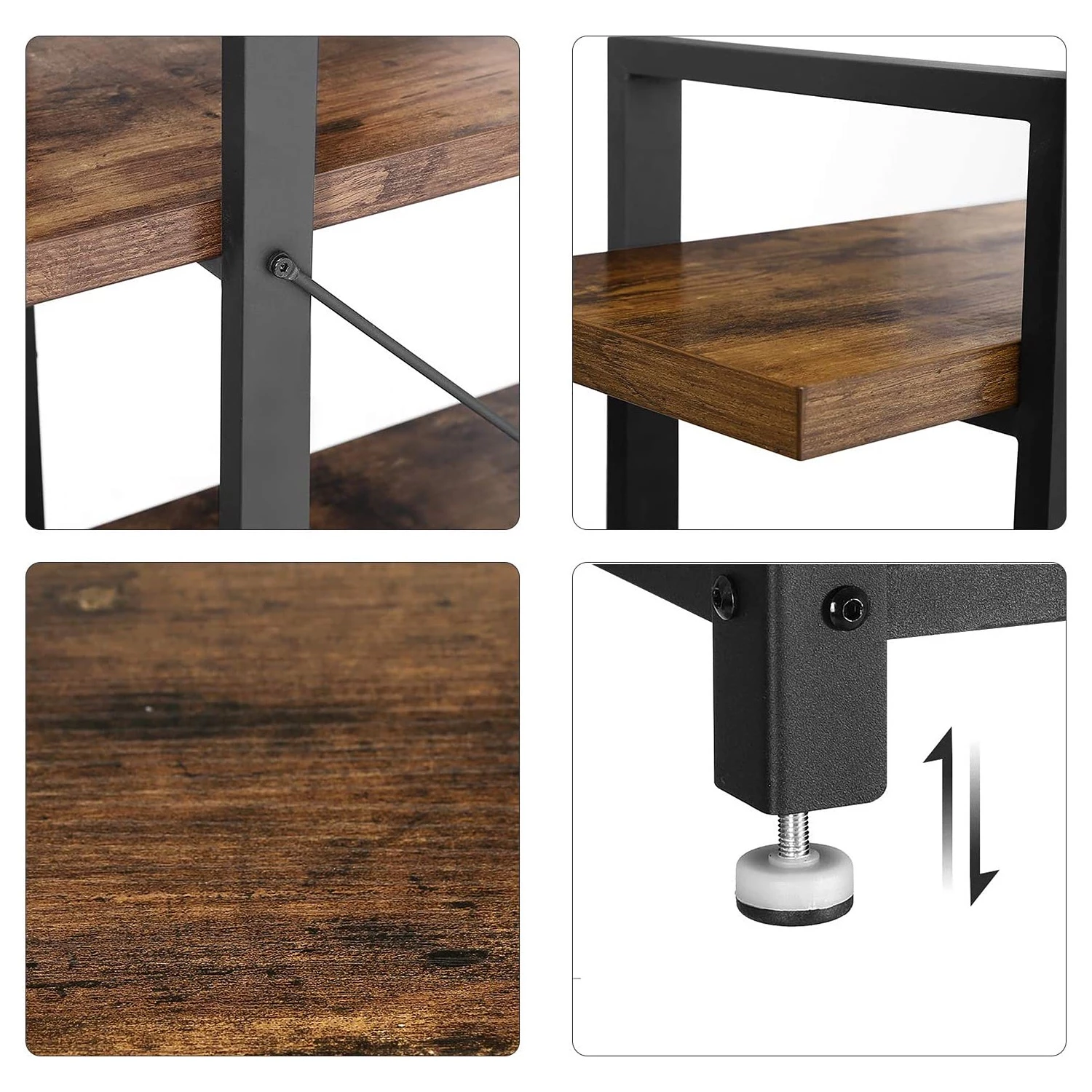 Red Living Étagère Leesville II 6 Red Living Étagère Leesville II – Image 6