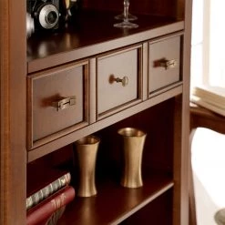 Ridgevalley Étagère Brieux II - Placage en bois véritable - Tulipier ancien -ÉcoMaison Soldes 1000230623 201113 12540600090 DETAILS P000000001000230623