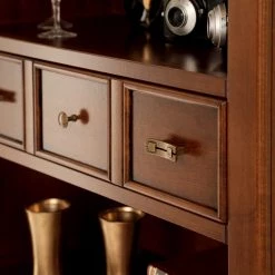 Ridgevalley Étagère Brieux II - Placage en bois véritable - Tulipier ancien -ÉcoMaison Soldes 1000230623 201113 12540700092 DETAILS P000000001000230623