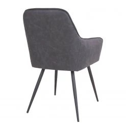 Red Living Chaises à accoudoirs Pierry I (lot de 2) - Imitation cuir / Acier - Gris vintage -ÉcoMaison Soldes 1000231016 201125 16492300078 DETAILS P000000001000231016