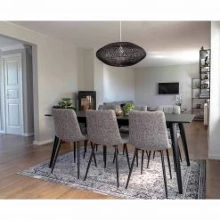 Loftscape Chaises capitonnées Ormoy III (lot de 2) - Tissu / Acier - Gris / Noir 12 Loftscape Chaises capitonnées Ormoy III (lot de 2) - Tissu / Acier - Gris / Noir -ÉcoMaison Soldes 1000231026 201125 16492700154 MOOD DETAILS P000000001000231026 mood