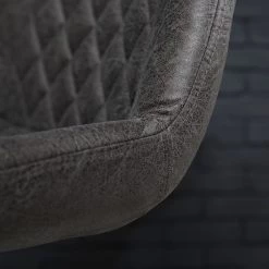 Red Living Chaises de bar Wismes (lot de 2) - Microfibre / Fer - Gris vintage -ÉcoMaison Soldes 1000231306 220405 030 DETAILS P000000001000231306