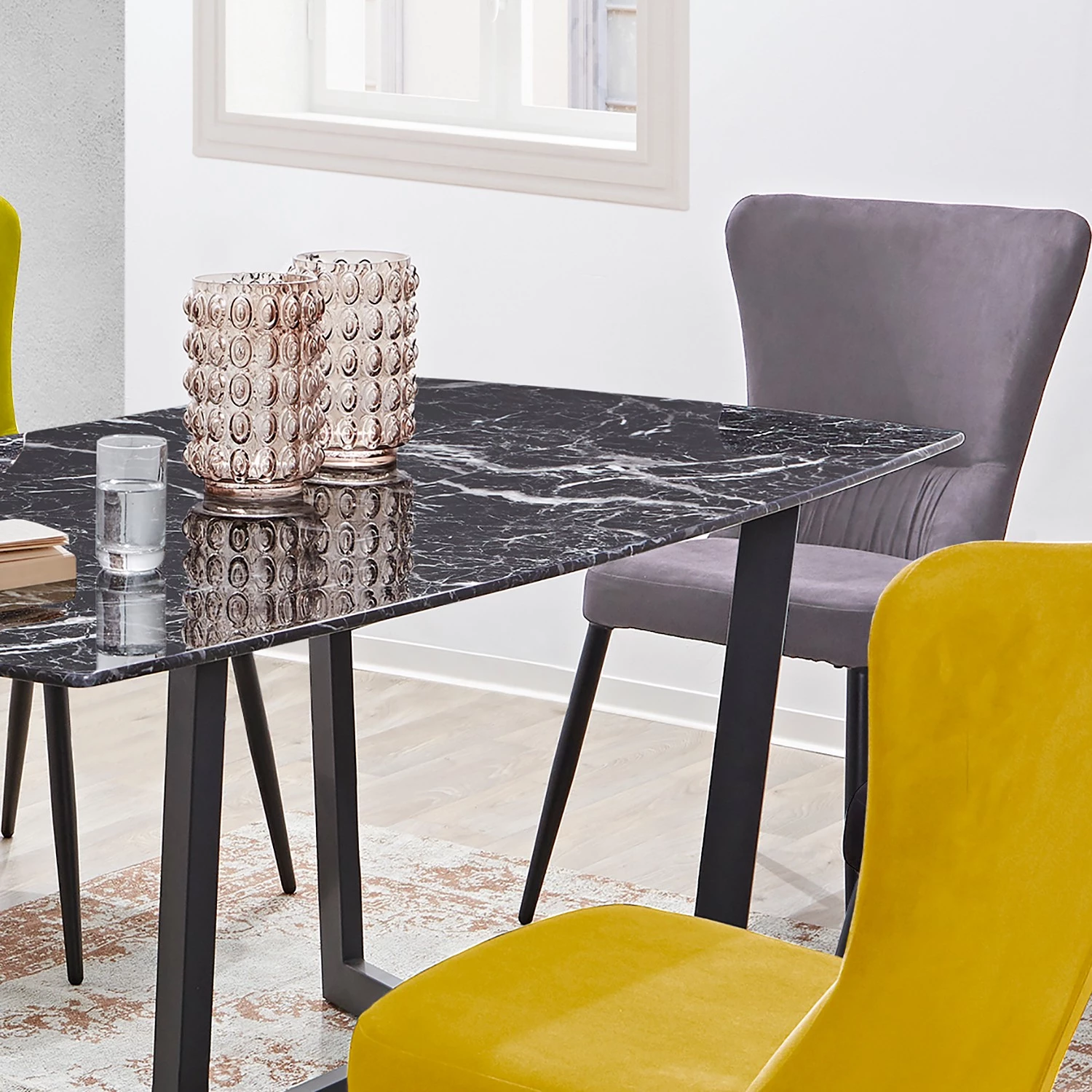 Loftscape Table Colpo - Imitation marbre noir / Noir 11 Loftscape Table Colpo - Imitation marbre noir / Noir – Image 11