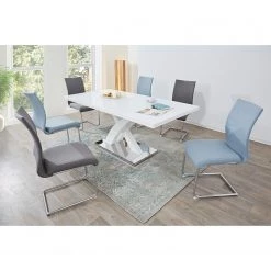 Loftscape Chaises cantilever Lunery I (lot de 2) - Tissu / Acier - Gris -ÉcoMaison Soldes 1000233974 210108 13095900289 MOOD DETAILS P000000001000233974 mood