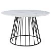 Jack & Alice Table Machy - Imitation marbre blanc / Noir