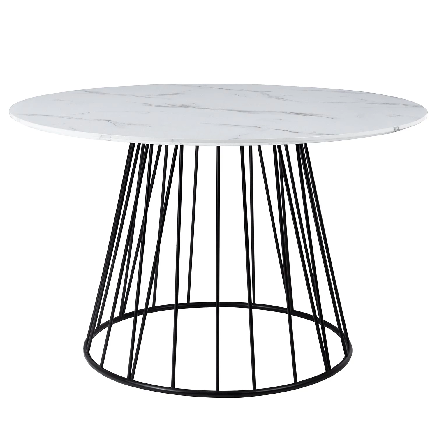 Jack & Alice Table Machy - Imitation marbre blanc / Noir 1 Jack & Alice Table Machy - Imitation marbre blanc / Noir