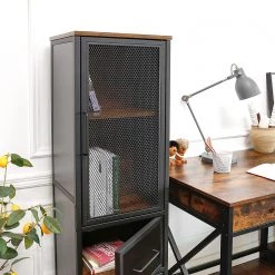 Red Living Étagère Thenon - Noir / Marron -ÉcoMaison Soldes 1000235693 201210 06232800195 MOOD DETAILS P000000001000235693 mood