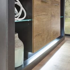 Red Living Buffet Talence II - Imitation châtaigner / Gris -ÉcoMaison Soldes 1000236850 201218 06044600054 DETAILS P000000001000236850