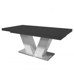 Loftscape Table Jully - (Extensible) - Graphite - Largeur : 180 cm - Blanc