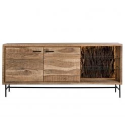 Ars Natura Buffet Roody - Avec éclairage - Acacia massif / Métal - Acacia / Noir -ÉcoMaison Soldes 1000238181 220420 035 DETAILS P000000001000238181