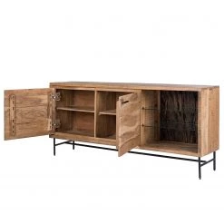 Ars Natura Buffet Roody - Avec éclairage - Acacia massif / Métal - Acacia / Noir -ÉcoMaison Soldes 1000238181 220420 045 DETAILS P000000001000238181