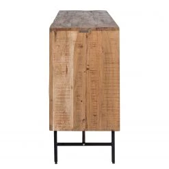 Ars Natura Buffet Roody - Avec éclairage - Acacia massif / Métal - Acacia / Noir -ÉcoMaison Soldes 1000238181 220420 048 DETAILS P000000001000238181