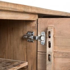 Ars Natura Buffet Roody - Avec éclairage - Acacia massif / Métal - Acacia / Noir -ÉcoMaison Soldes 1000238181 220420 060 DETAILS P000000001000238181