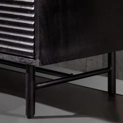 Red Living Buffet haut Soyons - Acacia massif / Métal - Noir / Doré -ÉcoMaison Soldes 1000239491 210608 06102500007 DETAILS P000000001000239491