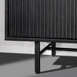 Red Living Buffet haut Soyons - Acacia massif / Métal - Noir / Doré -ÉcoMaison Soldes 1000239491 210608 06102500009 DETAILS P000000001000239491