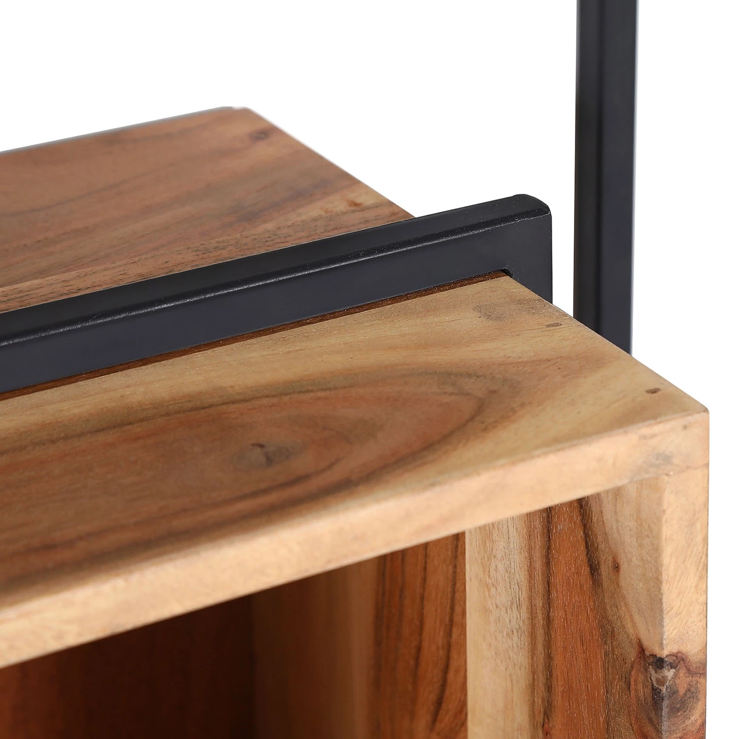 Red Living Étagère murale Fenay - Acacia massif / Métal - Acacia / Noir 5 Red Living Étagère murale Fenay - Acacia massif / Métal - Acacia / Noir – Image 5