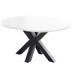 Red Living Table Joze II - Blanc - Largeur : 110 cm - Anthracite -ÉcoMaison Soldes 1000241521 210329 17465000386 DETAILS P000000001000241521