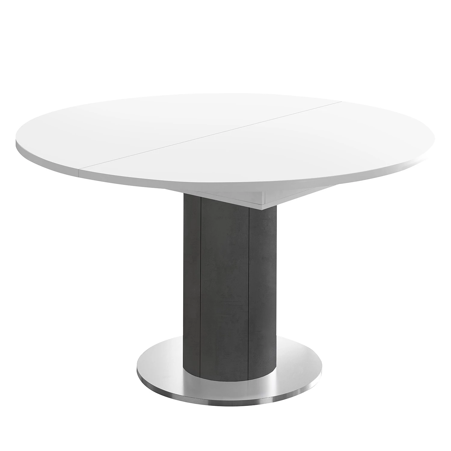 Red Living Table Binic II - Blanc - Largeur : 110 cm - Anthracite 1 Red Living Table Binic II - Blanc - Largeur : 110 cm - Anthracite