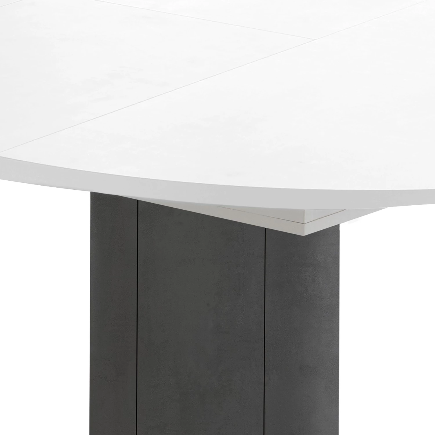 Red Living Table Binic II - Blanc - Largeur : 110 cm - Anthracite 5 Red Living Table Binic II - Blanc - Largeur : 110 cm - Anthracite – Image 5