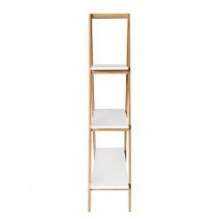 Mørteens Étagère Tondern - Bambou massif - Blanc / Bambou -ÉcoMaison Soldes 1000241543 211223 123718000115 DETAILS P000000001000241543
