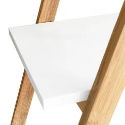 Mørteens Étagère Tondern - Bambou massif - Blanc / Bambou -ÉcoMaison Soldes 1000241543 211223 123718000137 DETAILS P000000001000241543