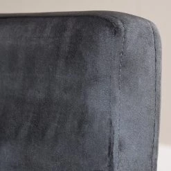 Velvet Studio Chaise à accoudoirs Meaux - Velours / Hêtre massif -Anthracite / Noir -ÉcoMaison Soldes 1000241546 210121 14210800013 DETAILS P000000001000241546