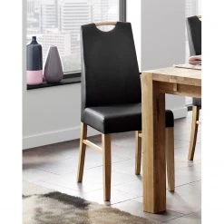 Naturoo Chaises capitonnées Lullin (lot de 2) - Chêne sauvage massif - Noir -ÉcoMaison Soldes 1000242066 210121 15550900014 MOOD DETAILS P000000001000242066 mood