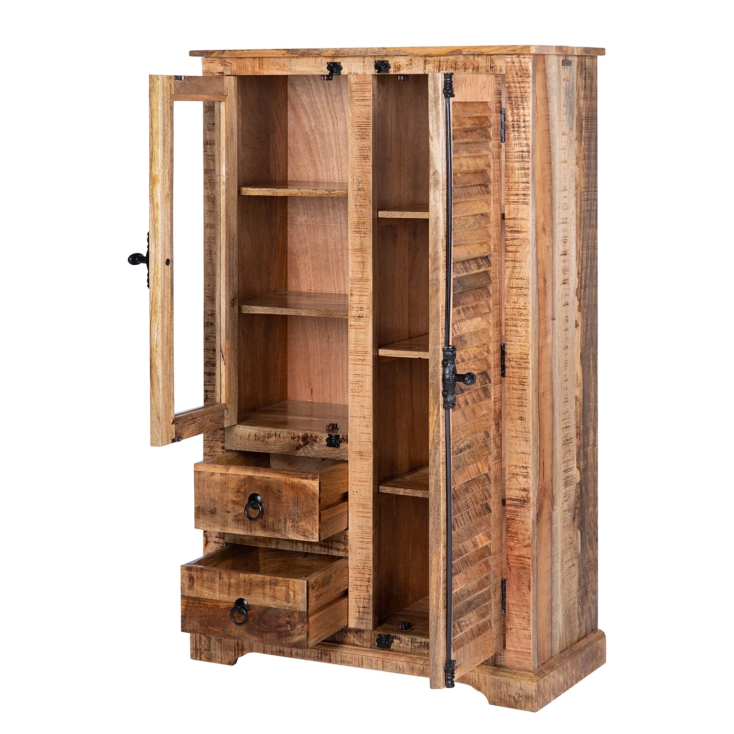 Wolf-Möbel Buffet haut Senille - Manguier massif 6 Wolf-Möbel Buffet haut Senille - Manguier massif – Image 6