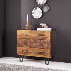 Wolf-Möbel Commode Bazac - Acacia massif - Acacia / Gris foncé -ÉcoMaison Soldes 1000243203 220311 020 MOOD DETAILS P000000001000243203 mood