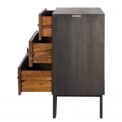 Wolf-Möbel Commode Bazac - Acacia massif - Acacia / Gris foncé -ÉcoMaison Soldes 1000243203 220311 033 DETAILS P000000001000243203