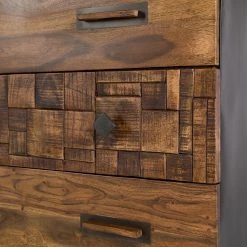 Wolf-Möbel Commode Bazac - Acacia massif - Acacia / Gris foncé -ÉcoMaison Soldes 1000243203 220311 038 DETAILS P000000001000243203