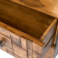 Wolf-Möbel Commode Bazac - Acacia massif - Acacia / Gris foncé -ÉcoMaison Soldes 1000243203 220311 039 DETAILS P000000001000243203