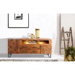 Wolf-Möbel Buffet Bazac - Avec éclairage - Acacia massif - Acacia / Gris foncé 21 Wolf-Möbel Buffet Bazac - Avec éclairage - Acacia massif - Acacia / Gris foncé -ÉcoMaison Soldes 1000243213 210727 10014300009 MOOD DETAILS P000000001000243213 mood