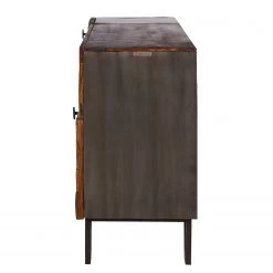 Wolf-Möbel Buffet Bazac - Avec éclairage - Acacia massif - Acacia / Gris foncé 26 Wolf-Möbel Buffet Bazac - Avec éclairage - Acacia massif - Acacia / Gris foncé -ÉcoMaison Soldes 1000243213 220314 052 DETAILS P000000001000243213