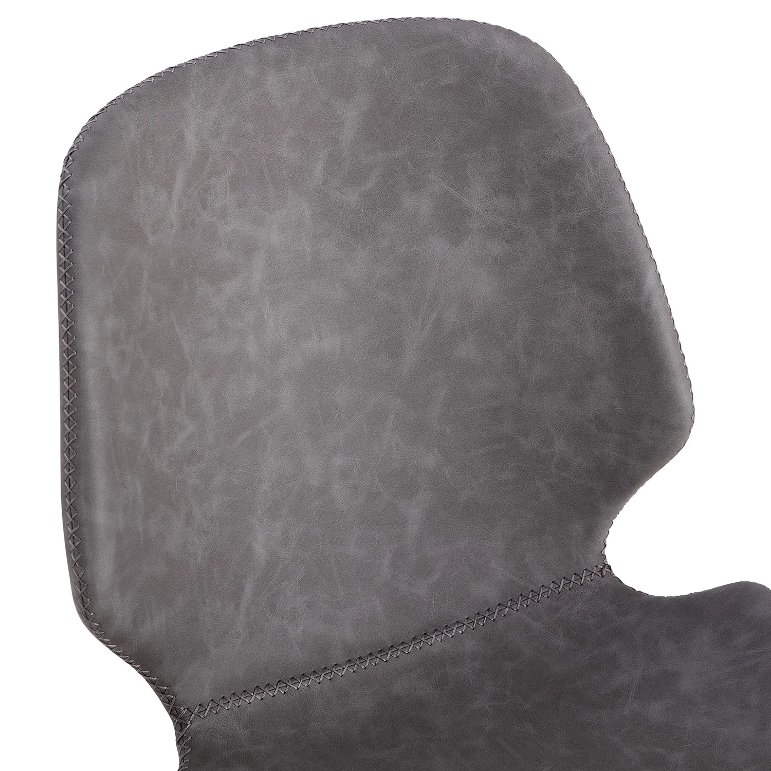 Mørteens Chaises Reallon (lot de 2) - Imitation cuir / Fer - Gris / Noir 10 Mørteens Chaises Reallon (lot de 2) - Imitation cuir / Fer - Gris / Noir – Image 10