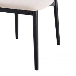 Mørteens Chaises Lolif I (lot de 2) - Tissu / Chêne massif - Beige / Noir -ÉcoMaison Soldes 1000244983 211006 085407000122 DETAILS P000000001000244983