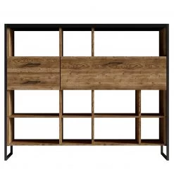 Red Living Étagère Turriers III - Imitation épicéa / Noir mat -ÉcoMaison Soldes 1000245417 210217 13053800069 DETAILS P000000001000245417