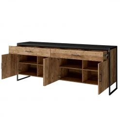 Red Living Buffet Turriers - Imitation épicéa / Noir mat -ÉcoMaison Soldes 1000245418 210217 13054900075 DETAILS P000000001000245418