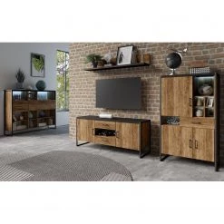 Red Living Étagère Turriers II - Imitation épicéa / Noir mat -ÉcoMaison Soldes 1000245426 210217 13062900102 MOOD DETAILS P000000001000245426 mood