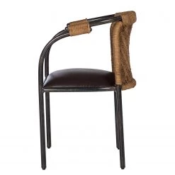 Ars manufacti Chaise à accoudoirs Dissay - Jute tressé / Fer - Naturel / Noir -ÉcoMaison Soldes 1000246784 220405 032 DETAILS P000000001000246784