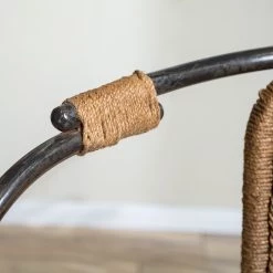 Ars manufacti Chaise à accoudoirs Dissay - Jute tressé / Fer - Naturel / Noir -ÉcoMaison Soldes 1000246784 220517 045 DETAILS P000000001000246784